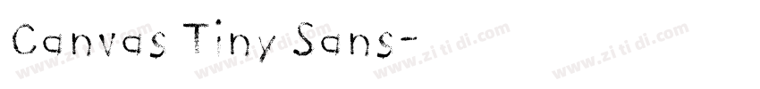 Canvas Tiny Sans字体转换 Canvas Tiny Sans字体转换